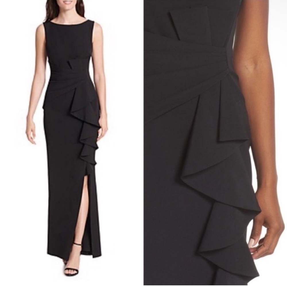 ELIZA J: Ruffle Front Gown size 4 - Picture 7 of 16